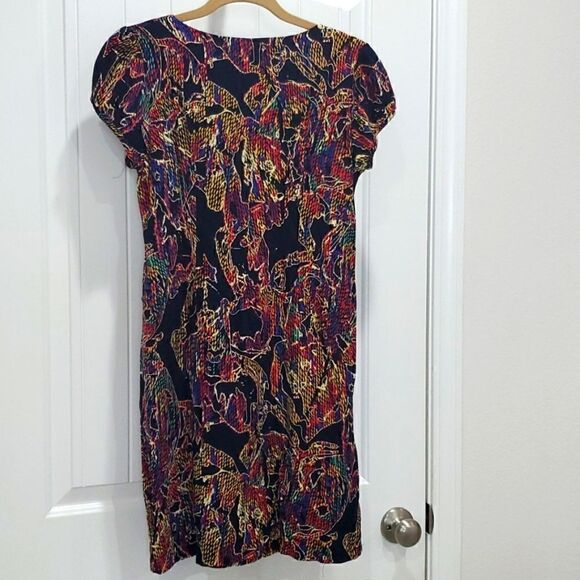 Mango Suit Colorfully Designed Slip on Dress w front pockets, size XL - Picture 4 of 4